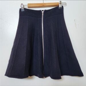 Sandro black knit A-Line Skirt